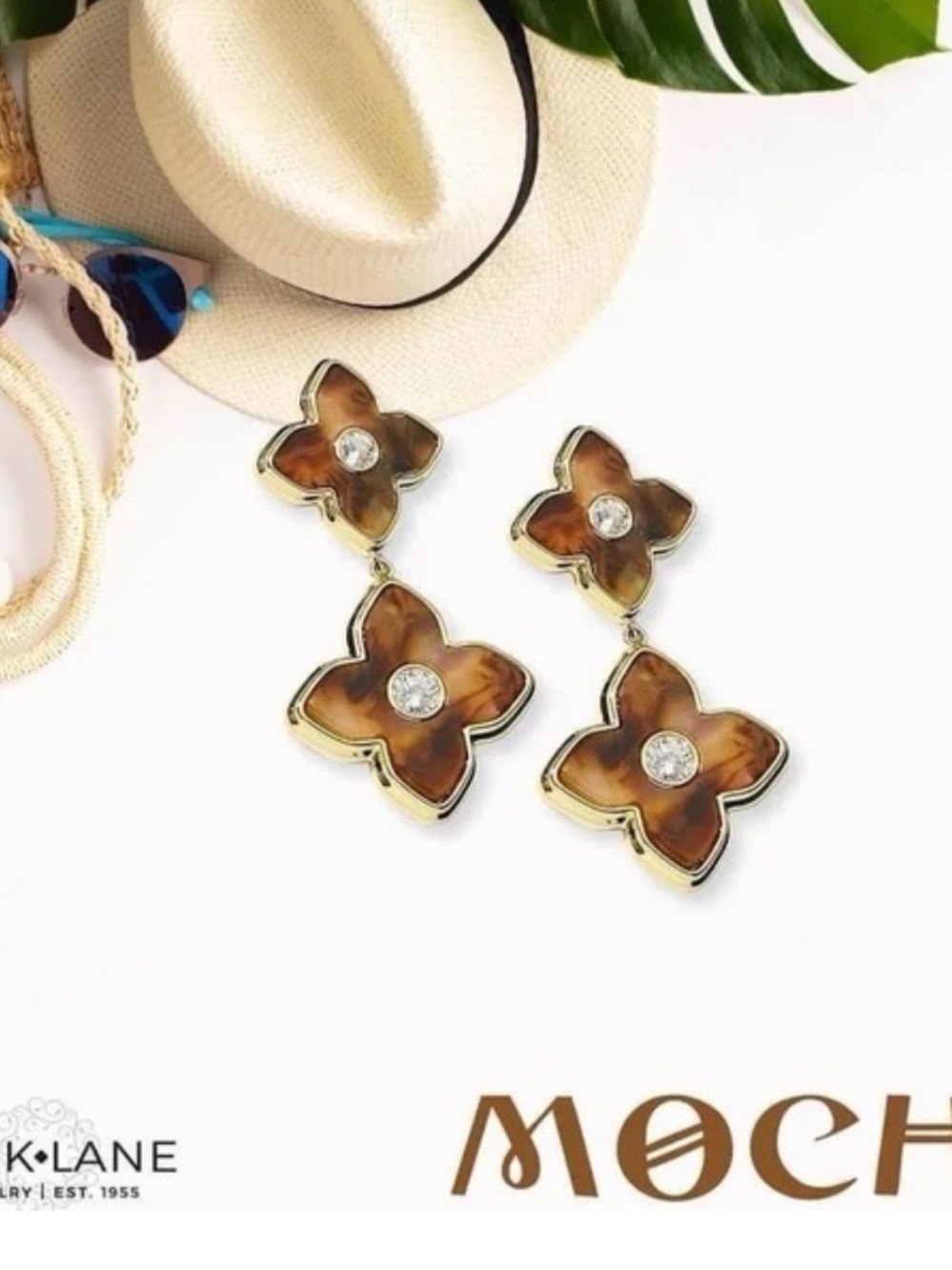 Park Lane Brown Mocha Earrings Retired! New In Box
